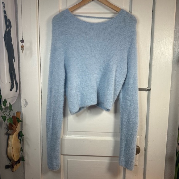 Altar'd State Sky Blue Crew Neck Sweater - Picture 13 of 15